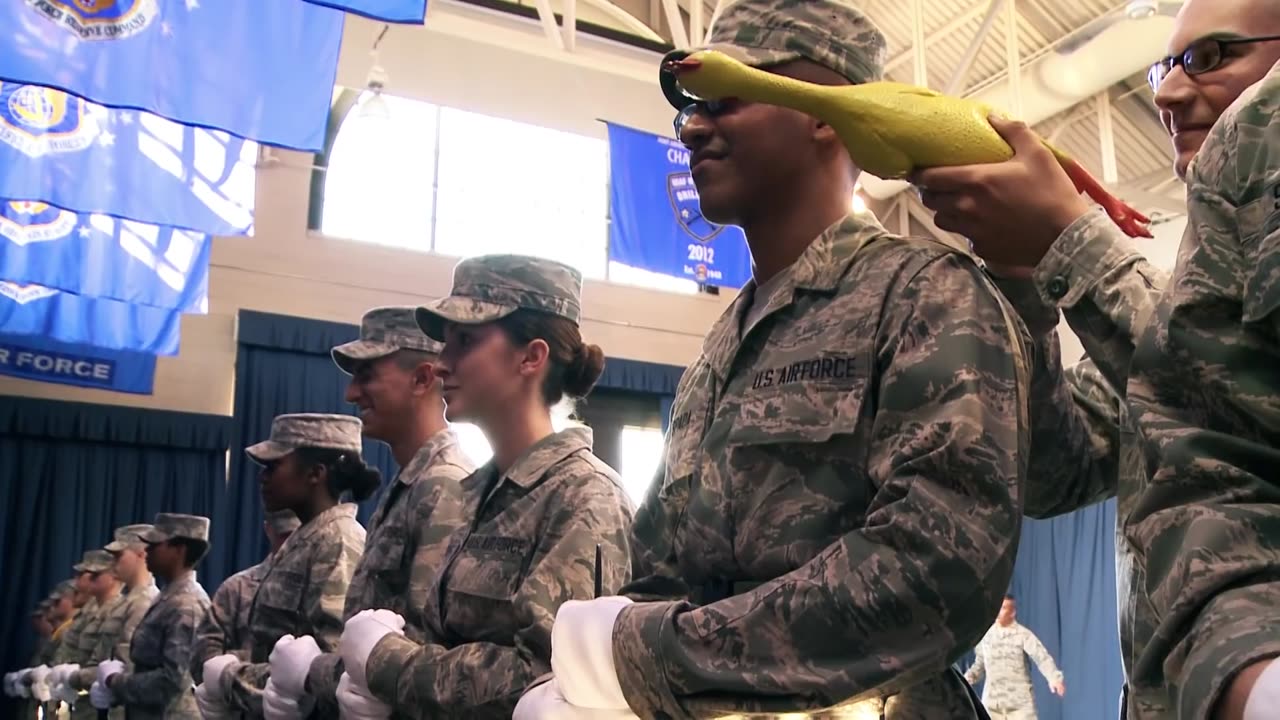 USAF Honor Guard - Rubber Chicken Bearing Test