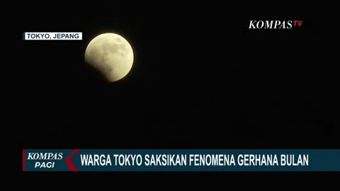 Warga Tokyo Saksikan Fenomena Gerhana Bulan!