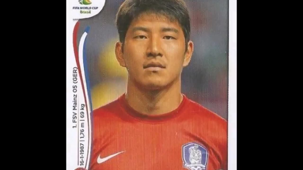 PANINI STICKERS SOUTH KOREA TEAM WORLD CUP 2014