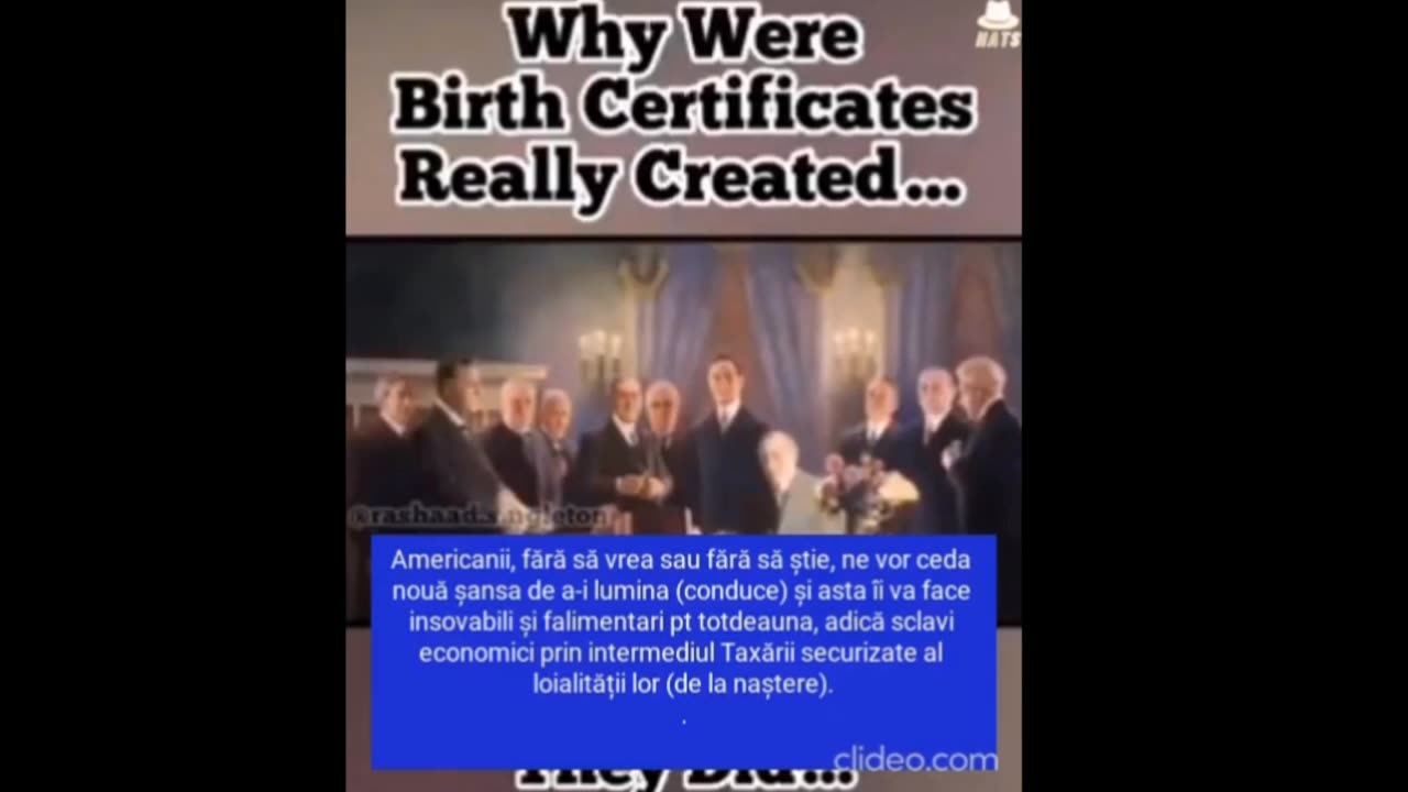 The Real Reason For Birth Certificates