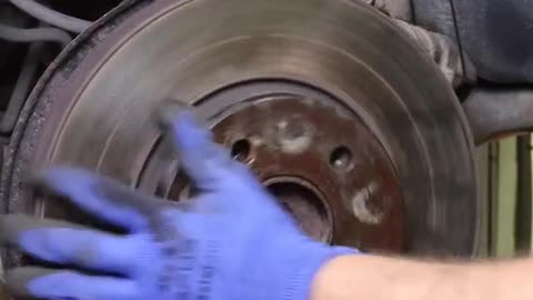 Automobile brake disc parts disassembly