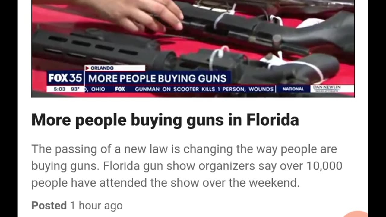 More people buying guns in Florida !! 🤷🏽