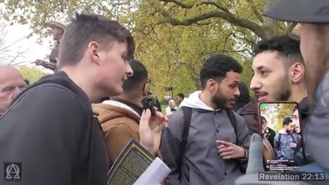 Speakers Corner_Muslims In Shock_They Have No Answer When Shown What Quran Says