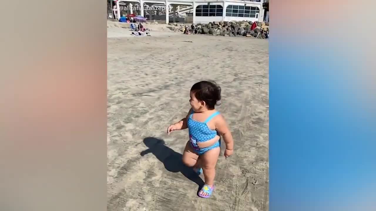 Funniest Babies on the Beach | Cute Baby Funny Moments