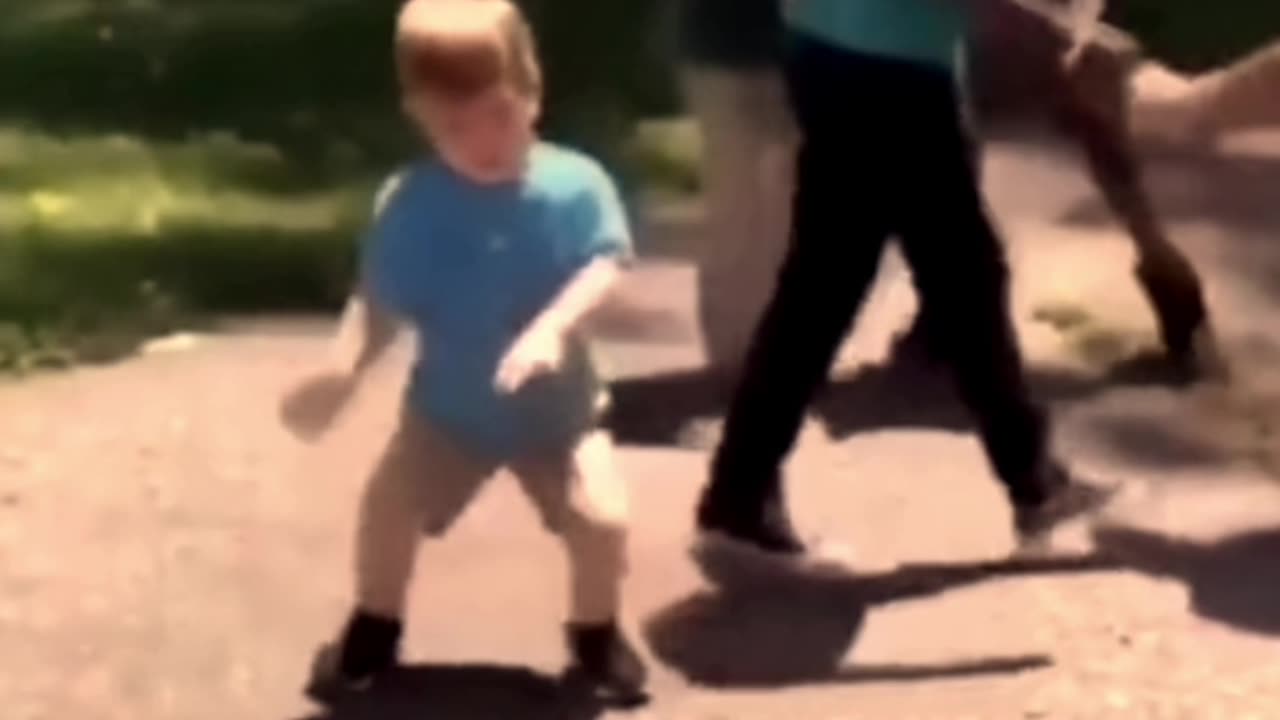 Kid dancing