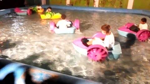 Children Full Happy water Bood