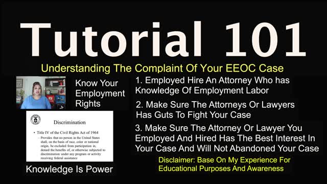 Understanding The Complaint Of Your EEO Case