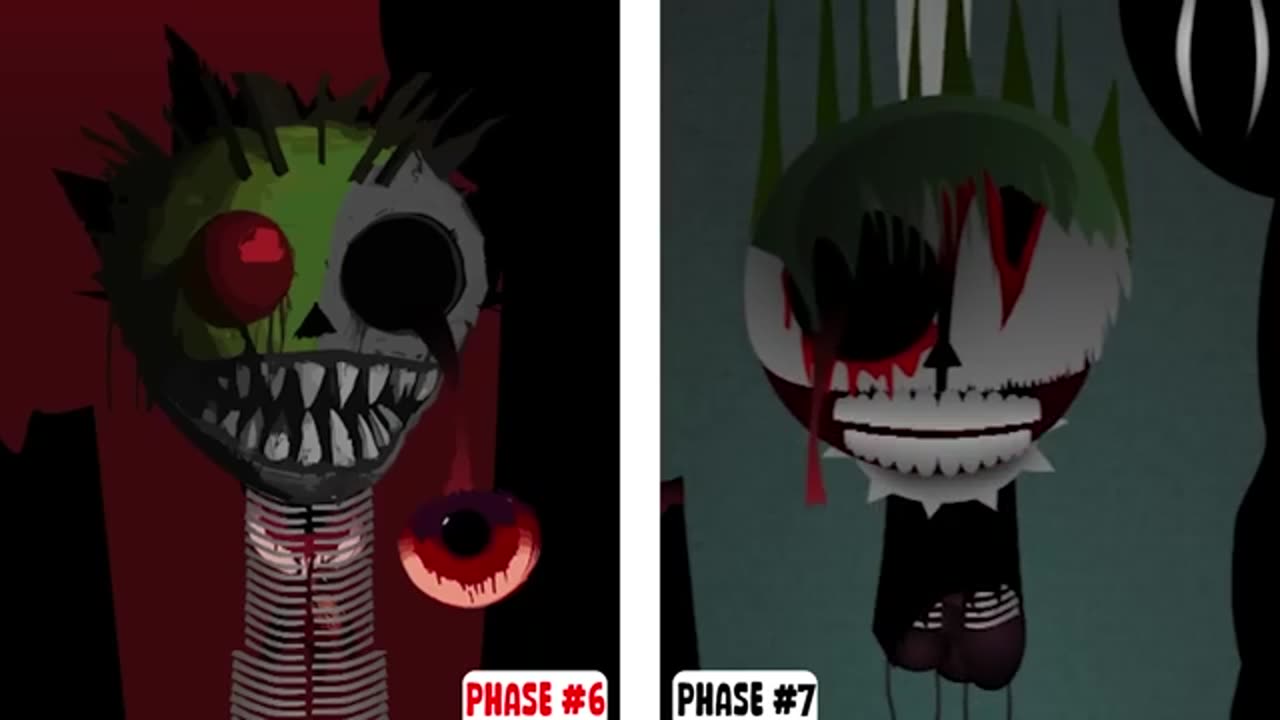 PHASE 1 VS PHASE 2 VS PHASE 3 VS PHASE 6 VS PHASE 7 in Sprunki incredibox