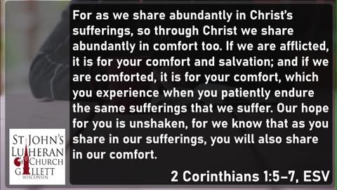 Suffering and Comfort