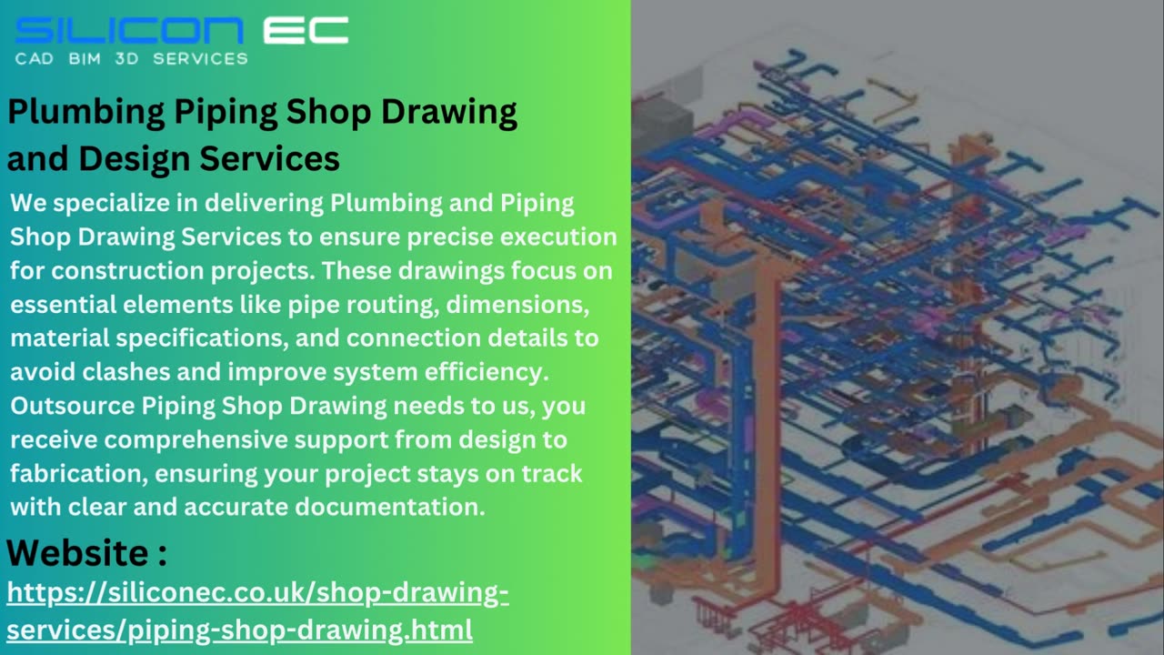 Plumbing Piping Shop Drawing Services