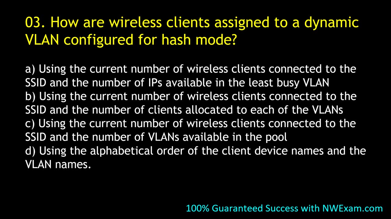 NSE 6 - FWF 6.4 Practice Test: Free NSE 6 Secure Wireless LAN Exam Sample Questions