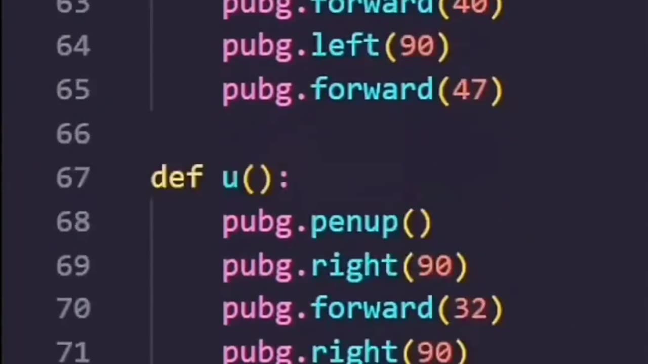 Pythons code for pubg logo