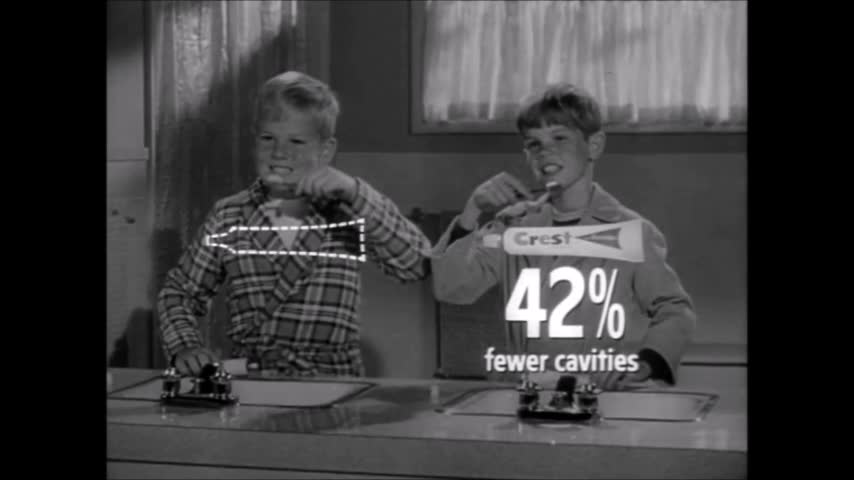 60s TV commercials and promos Crest Toothpaste