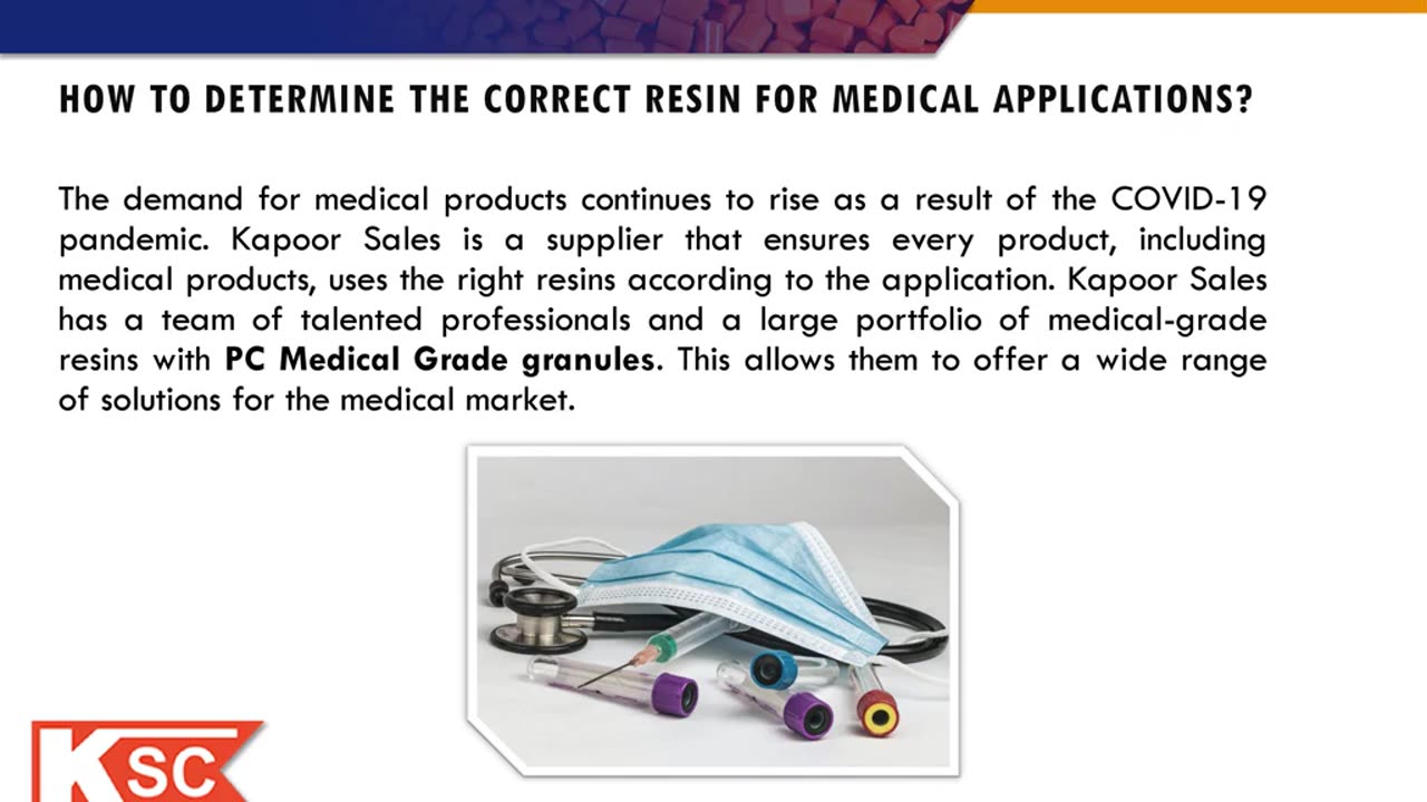 How to Determine the Correct Resin for Medical Applications?