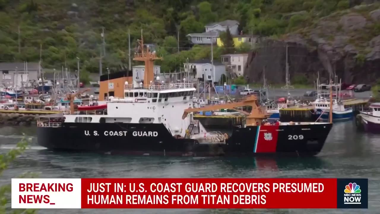 U.S Coast Guard recovers presumed human remains from Titan debris