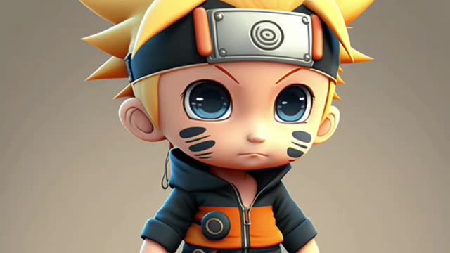 AI GENERATED BABY NARUTO ART