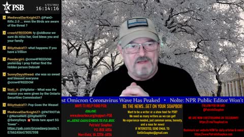 2022-01-21 15:00 EST - The Common Sense Show: Patriot Line Friday with Derek, PATRIOTski & Glry Anon