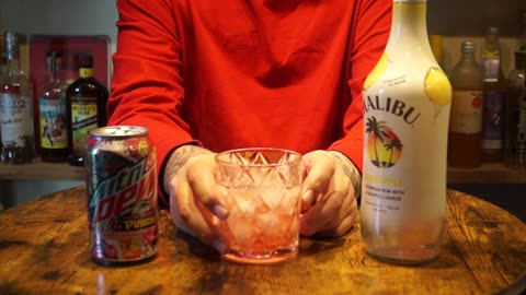 Malibu Pineapple Rum & Mtn Dew Baja Point Break Punch