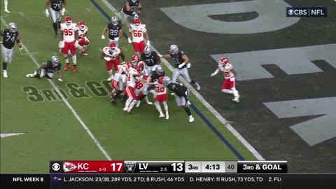 The Las Vegas Raiders On US Sports: Kansas City Chiefs vs. Las Vegas Raiders Week 8 Game Highlights