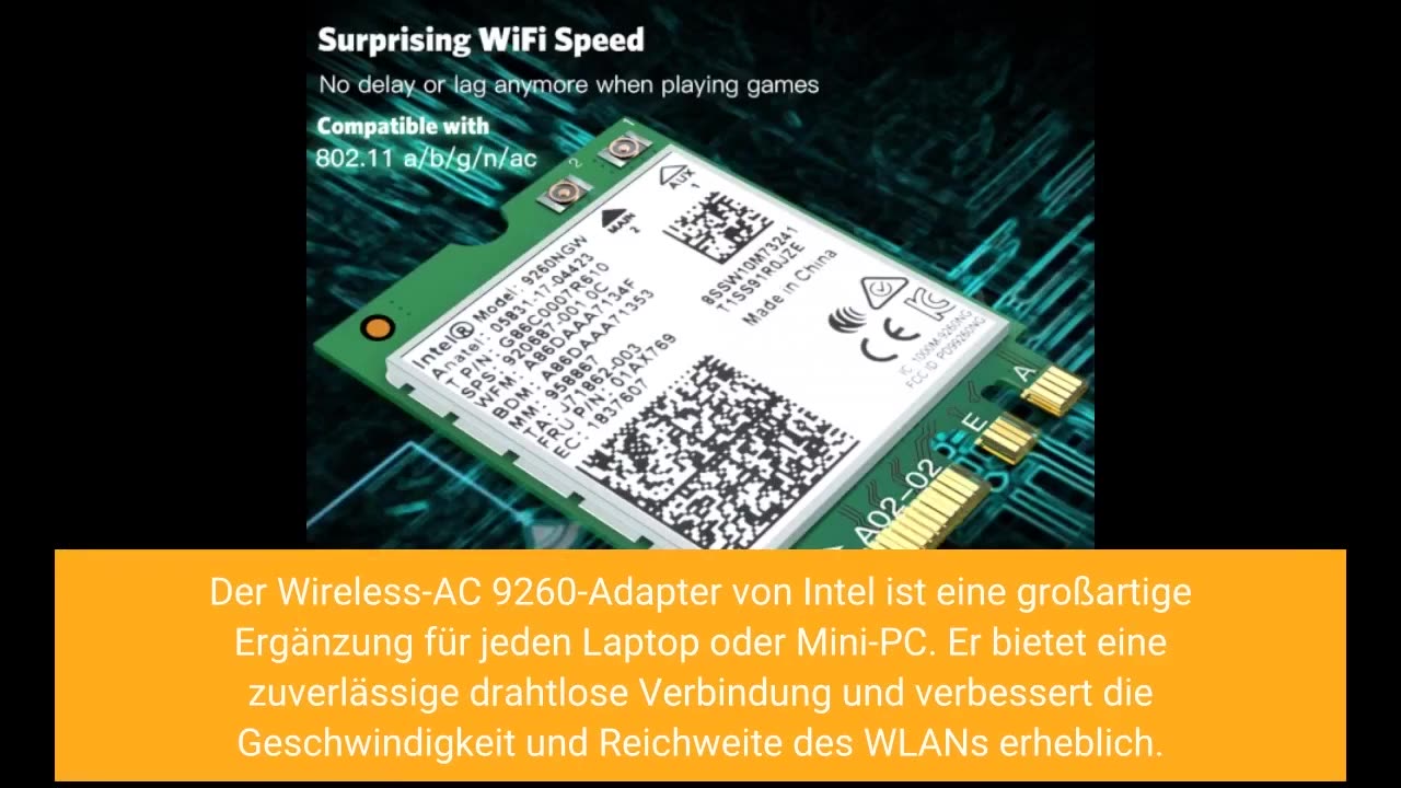 Intel Wireless-AC 9260 - Network Adapter