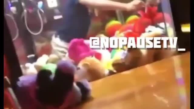 Her Daughter Got Stuck Inside Of A Game Claw Machine