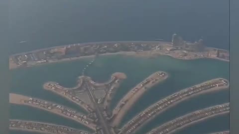 Skydiving over Dubai