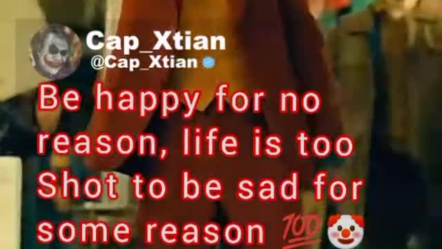 Just be happy because to be succeed you need to be happy always