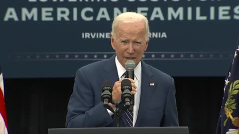 Joe Biden speaks in Anaheim about lowering cost of living for US families