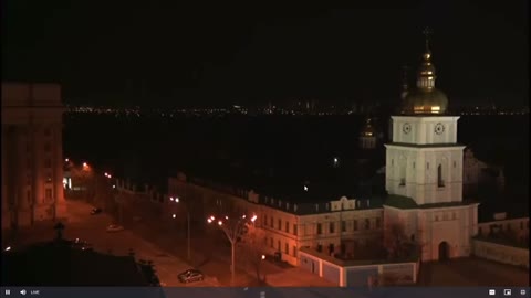 Intense air sirens going off right now in downtown Kyiv