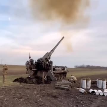 Footage from Ukrainian 43rd Artillery Brigade