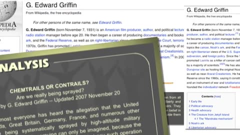 G. Edward Griffin Talks Candidly About Chemtrails SAG