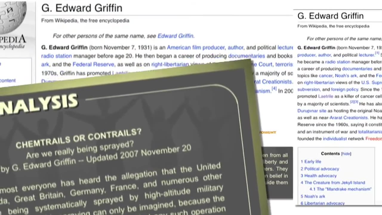G. Edward Griffin Talks Candidly About Chemtrails SAG
