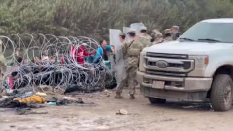 The Texas national guard has taken the border at Eagle Pass.