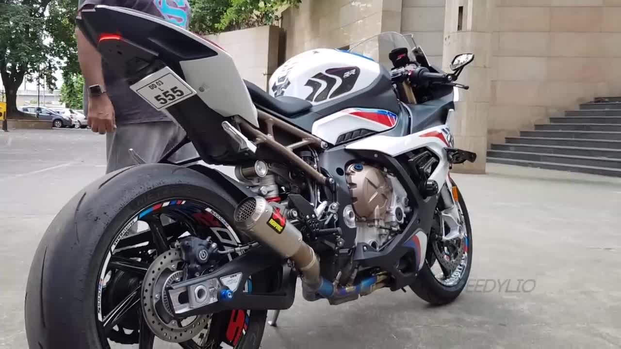 LOUD BMW S1000RR Akrapovic GP Exhaust System Sound (FLAME SPITTER) 🔥