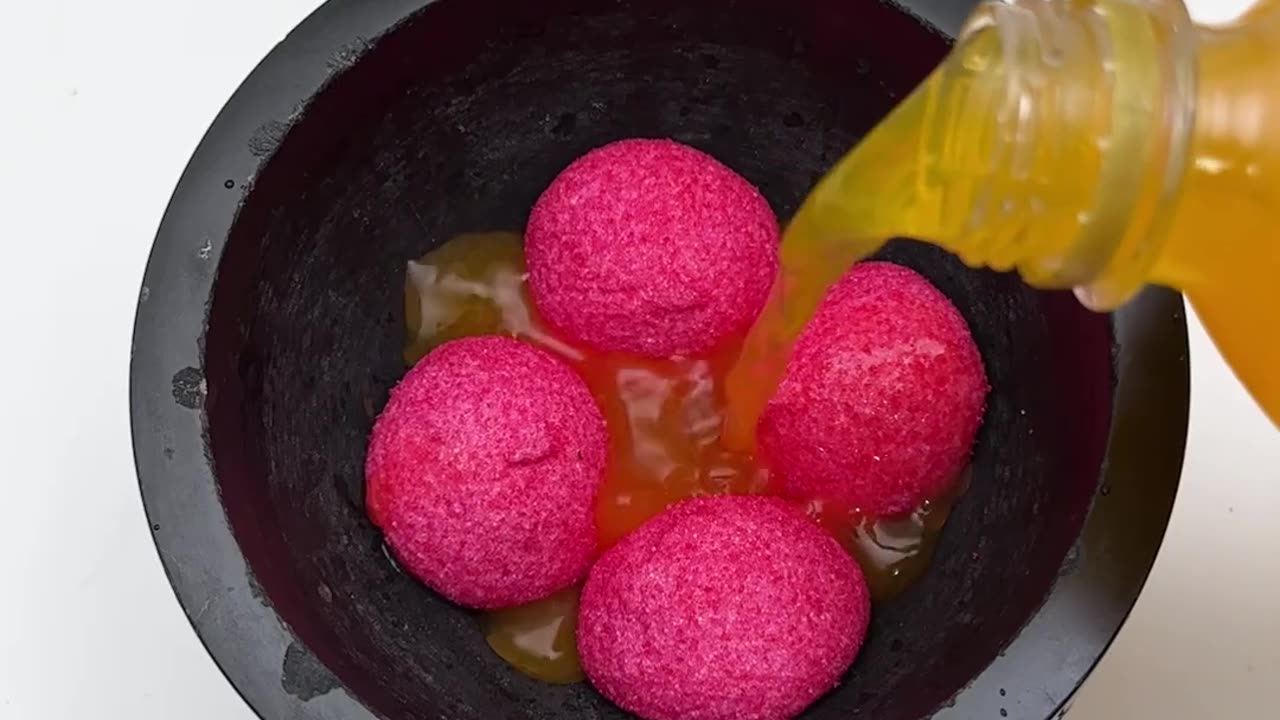 Satisfying Crushing slime crush marshmallow fanta ice cream