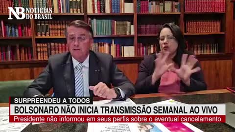 Bolsonaro surpreende e tradicional Live Semanal não é transmitida