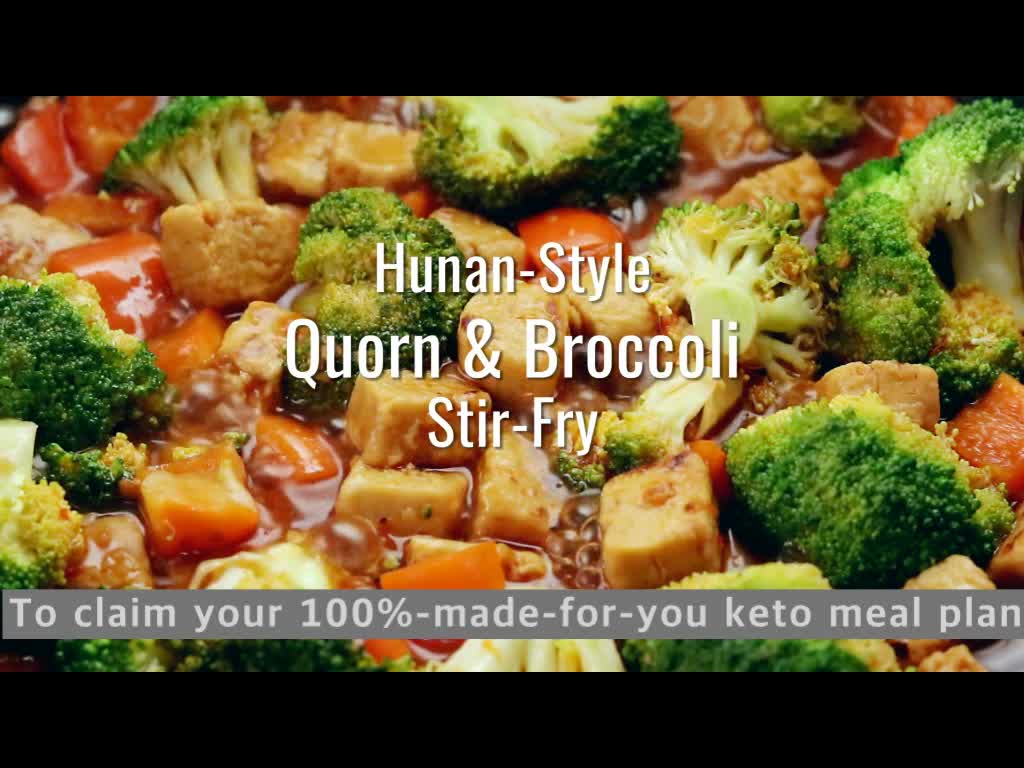 Wanna Lose Weight by Eating Hunan-Style Quorn and Broccoli Stir-Fry? (KETO DIET)