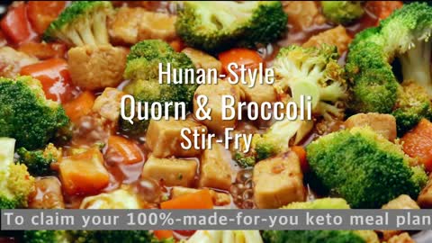 Wanna Lose Weight by Eating Hunan-Style Quorn and Broccoli Stir-Fry? (KETO DIET)