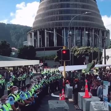 New Zeeland police against its own peaceful people