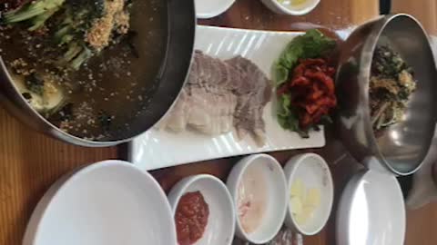 Korean food 'makguksu'