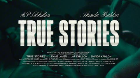 TRUE STORIES - AP Dhillon - Shinda Kahlon ( Official Audio )