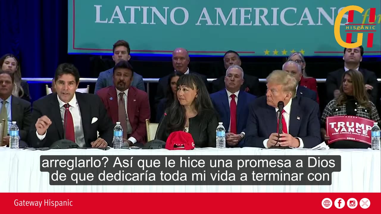 Eduardo Verástegui addresses President Trump