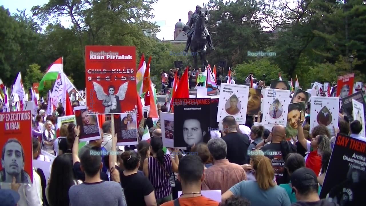 Iran Revolution Anniversary - Rally and March - Woman, Life, Freedom (المرأة، الحياة، الحرية)