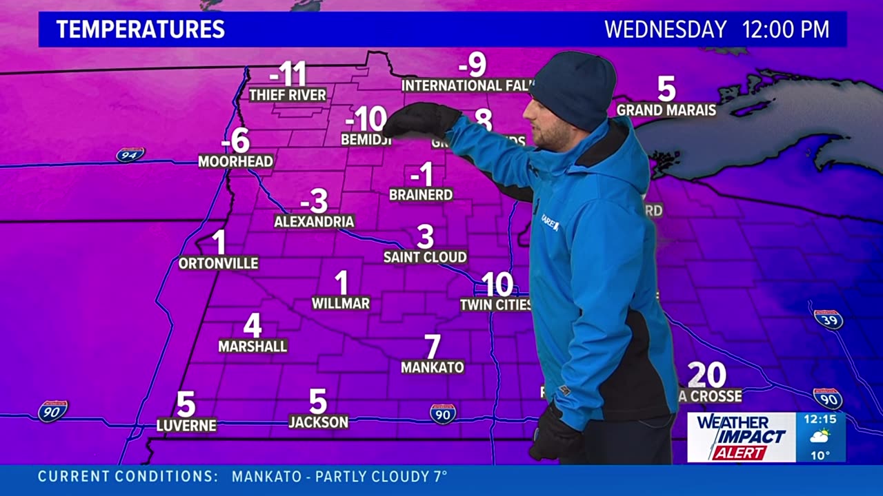KARE-11 News At Noon - Brutal Cold
