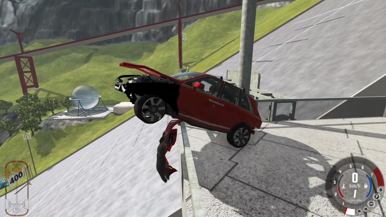 Stairs Jump Down #105 🚙 BeamNG Drive PC Game 💥 CAR crash