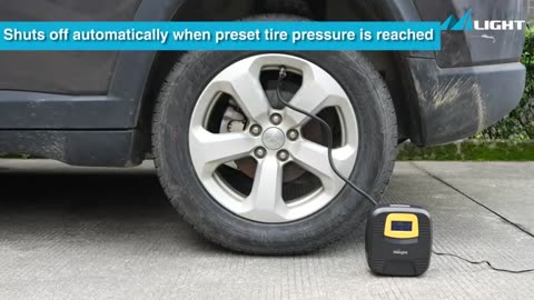 AstroAI Tire Inflator Portable Air Compressor Air Pump for Car Tires - 12V DC Auto Tire Pump