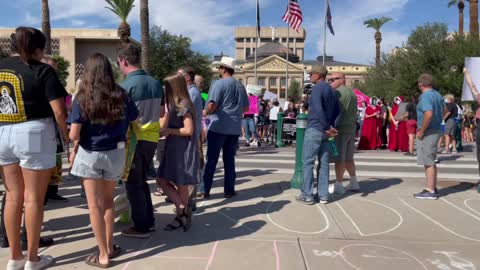 AR15 LADY defends Children @ PHOENIX PRO Choice Rally!