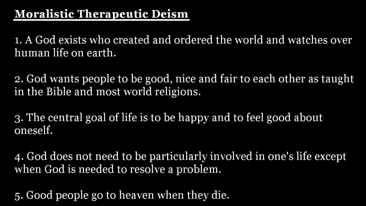 Moralistic Therapeutic Deism