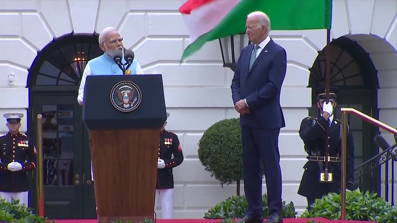 Ceremonial welcome prime minister Narendra Modi at the white House