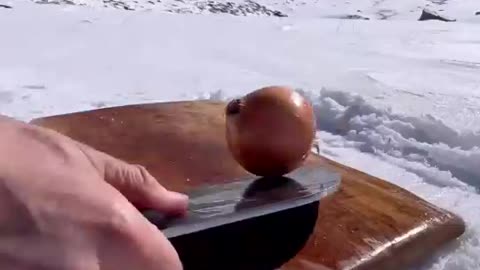 Enjoy the cooking on ice